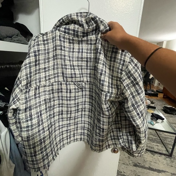 Zara. Brand new with tags. Short plaid jacket. Med - Picture 3 of 3